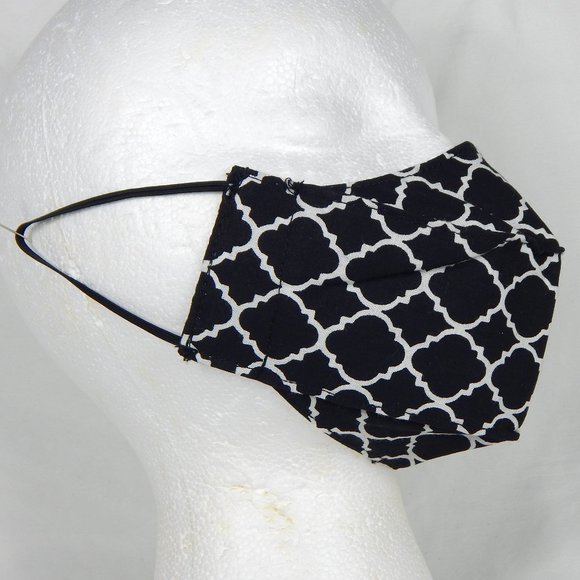 Beautiful Handmade Face Mask Kids 5-10yo. Black - Picture 1 of 6